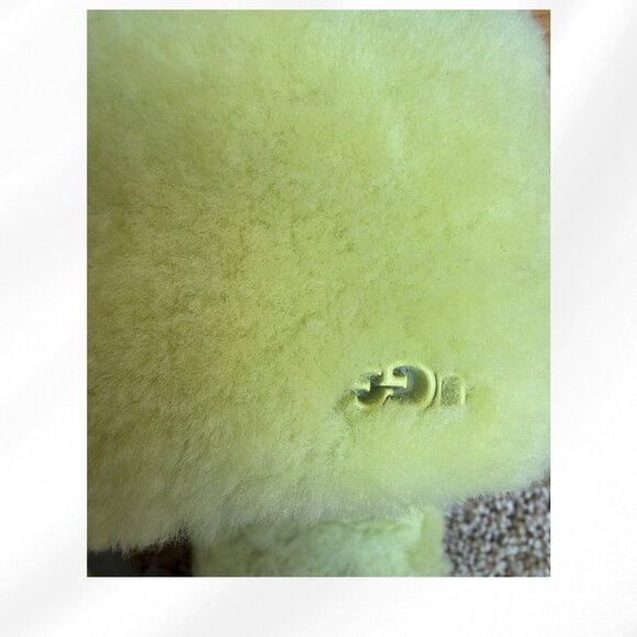 UGG Cozette Slipper Yellow Fuzzy Sheepskin Women Size 8 Slipper EUC - Picture 5 of 11